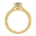 thumbnail image 3 of Princess Cut Diamond Engagement Ring Riviera Shank 1.10 CT TW 14K Gold (G,SI), 3 of 5