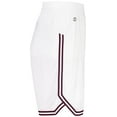 thumbnail image 4 of Holloway Sportswear M Womens RETRO BASKETBALL SHORTS White/Maroon 224377, 4 of 7