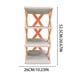 thumbnail image 4 of Zapatero multicapa - armario plegable de 6 niveles para puertas, armarios y entrada, organizador de almacenamiento que ahorra espacio, naranja, 4 of 5