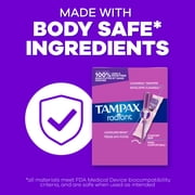 Tampax Radiant Tampons with LeakGuard Braid, Light Absorbency, 28 Count
