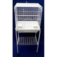 thumbnail image 1 of 5824-4814WHT Cage à Oiseaux Petite avec Support en Blanc, 1 of 1