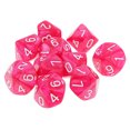 thumbnail image 1 of 10 Uds. Dados De 10 Lados D10 Dados Poliédricos Para Juego De Mazmorras Y Dragones Rosa Sunnimix  Dados poliédricos, 1 of 8
