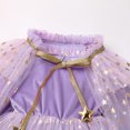 thumbnail image 5 of IBTOM CASTLE Toddler Girls Velvet Romper Tulle Tutu Dress + Cloak Baby Birthday Xmas Dress up Halloween Costume Fall Winter Outfits 12-18 Months Purple, 5 of 8