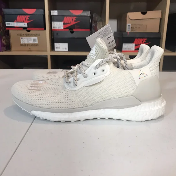 New Adi - das Solar Hu Pharrell Greyscale Pack Off White (EG7767) Mens US Size 8