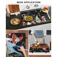thumbnail image 5 of Large Induction Cooktop Protector Mat Mushroom Stove Top Covers for Electric Stove, Botanical Watercolor Gnomes Butterfly Leaf Plant Decorative Stove Burner Cover Mats, Glass Top Stove Cover, 5 of 7