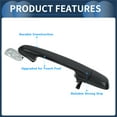 thumbnail image 2 of Manijas de puerta exterior trasera derecha únicas para Hyundai Accent GLS 2006-2011 ABS negro, 1 Pcs, 2 of 6