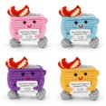 thumbnail image 3 of Crochet Trash Disparar Soporte Emocional Fuego Congster Fire Con Tarjeta Aliento Regalos Divertidos Positivos para Compañeros Amigos, 3 of 9