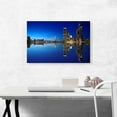 thumbnail image 2 of ARTCANVAS Rotterdam Netherlands Reflective Blue Skyline Canvas Art Print - Size: 26" x 18" (0.75" Deep), 2 of 9