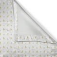 thumbnail image 5 of Ambesonne Ice Cream Grommet Curtain, Kitty Cones, 50" x 96", Mustard White, 5 of 6