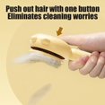 thumbnail image 4 of Self Cleaning Slicker Brush for Dog Cat Pet Comb Remover Undercoat Tangled Hair Massages Particle Cat Combs Improves Circulation ShopWise Round, 4 of 18