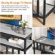 thumbnail image 5 of Qinaqin 58" TV Soporte para up to 65 Inches Entertainment Center con Abierto Almacenamiento Shelves Media Console Mesa Quadruple-Tube Support Living Sala Dormitorio, 5 of 7