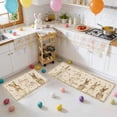 thumbnail image 6 of Wooowa Easter Family Theme Kitchen Rug Set, for Cute Bunny Egg Pattern Entrance Hallway Floor Mat Decor, 6 of 6