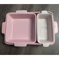thumbnail image 7 of GCCP 3Pc Pink Champagne Ceramic Bakeware Set Nesting Non-Stick Oven Dishwasher Safe 450°F, 7 of 7