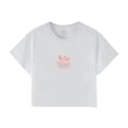 thumbnail image 4 of Women Korean Style Printed Round Neck Short Sleeve T Shirt Versatile and Slim Fit Cropped Shirt Vintage Tops, 4 of 4