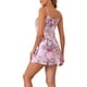 thumbnail image 3 of INSPIRAR CHIC Vestidos de Noche de Satén para Mujeres Quimono Ropa de Noche Vestido de Seda Mini Lencería Floral S Rosa, 3 of 6