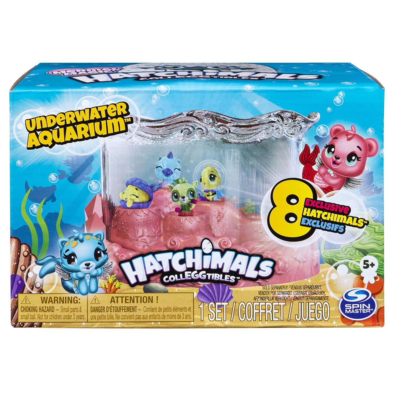 Hatchimals CollEGGtibles Mermal Magic Underwater Aquarium with 8
