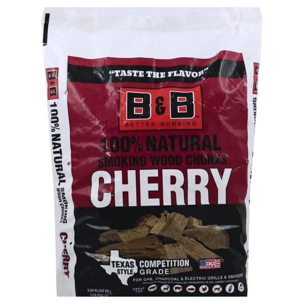 B&B Charcoal 8023366 Cherry Wood Smoking Chunks, 549 cu. in. Walmart