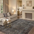 thumbnail image 1 of Collive Area Rug for Living Room 5x7, Machine Washable Vintage Antique Distressed Rugs for Bedroom, Soft Non-Slip Low Pile Indoor Floor Accent Carpet for Office Entryway Nursery Dining Room - Brick, 1 of 8