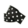 thumbnail image 2 of 1.5" x 3yd Grosgrain Polka Dot Ribbon by Celebrate It – Black Ribbon with White Dots - Non-Wired Polyester Rolls for Crafts - Gift Wrapping & Decor, 2 of 3