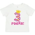thumbnail image 3 of Inktastic 3rd Birthday Rocks Princess 3 Year Old Girls Toddler T-Shirt, 3 of 5