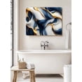 thumbnail image 6 of Navy Blue Marble Wall Art for Living Room, Canvas Picture Wall Decor for Bathroom Bedroom, Gold Modern Art Painting Artwork for Office Kitchen Hallway Dining Room Home Decorations 16"x20", 6 of 8