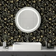 thumbnail image 5 of UMIGGEE Flower Wallpaper Black Multicolor Peel and Stick Wallpaper Self Adhesive Wall Paper 17.7"x118" Contact Paper for Home Mural Wall Decor Wall Covering Old Furniture Renovation, 5 of 8