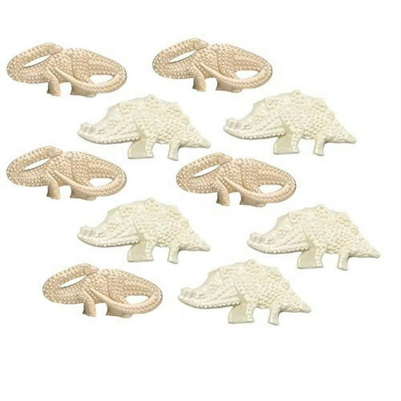 Durable Dental Dinosaur Textured Dog Chew Toy Stagosaurus Brontosaurus SET OF 2 (Five Two Packs)