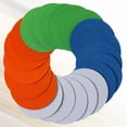 thumbnail image 1 of OULII 20pcs Self Adhesive Sanding Discs Grit Flocking Sandpaper Hook And Loop Circular Pads For Furniture Finishing, 1 of 8