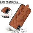 thumbnail image 3 of TECH CIRCLE For iPhone XS/X Case with Wrist Band, Luxury PU Leather Kickstand Full-Body Shockproof Protective Bumper Women Girl Back Cover for Apple iPhone XS/X 5.8",Brown, 3 of 8