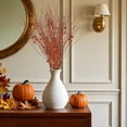 thumbnail image 6 of FENGGHAO Artificial Flowers Halloween Glitter Twigs Branches With Curly Berry Picks, Fall Decor For Vase Filler, Autumn Home Table Decoration And Seasonal Arrangement In Orange, 6 of 6