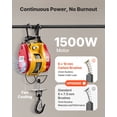 thumbnail image 5 of VEVOR 2-in-1 Electric Hoist Winch, 660 lbs Capacity, 1500W Portable Power Winch Crane, 98.4 ft Lifting Height, 62 ft/min with Wired and Wireless Remote Control for Factory, Warehouss, Garage, 5 of 9