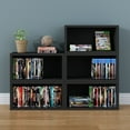 thumbnail image 3 of Way Basics zBoard Stackable DVD Rack Storage-Color:Black, 3 of 7