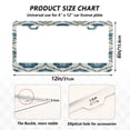 thumbnail image 2 of Aluminum License Plate Frame 2 Pack Car Exterior Accessory Car Tag Holder for Front Rear Plates Cars Decor Blue Symmetrical Floral Pattern, 2 of 7