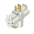 thumbnail image 4 of (2 pack) Hyper Tough Heavy Duty 3 Way Grounded Outlet Adapter for Indoor Use, 15 Amps, White, 4 of 9