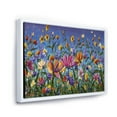 thumbnail image 3 of Designart 'Wildflowers and Daisies In Summer Garden Field I' Traditional Framed Canvas Wall Art Print, 3 of 5
