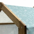 thumbnail image 5 of Tree Pet House, Blooming Branches with Small Delicate Leaves Twigs Gardening Plants Design, Outdoor & Indoor Portable Dog Kennel with Pillow and Cover, 5 Sizes, Pale Blue White, by Ambesonne, 5 of 5