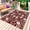 Snow DarkRed, variant on Green White Floral Outdoor Rug 4x6 Ft - Reversible Patio Rug Outdoor Camping Rugs, Farmhouse Retro Botanical Leaves Washable Indoor Outdoor Area Rugs, Non-Slip Outdoor Carpet Runner for Deck/Porch