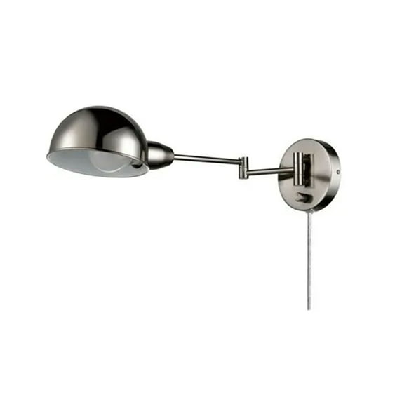 Open Box Globe Electric LED Pharmacy Wall Sconce w/Steel Finish and Extend Arm