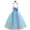 00@Blue740, variant on Girls Sleeveless Flower Rainbow Tutu Dress Party Princess Dresses Headband