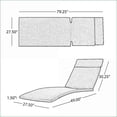 thumbnail image 4 of Outdoor Chaise Lounge Cushion | Water-Resistant with Ties | Patio Backyard Use | 1 Piece | Forest Green, 4 of 6