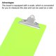 thumbnail image 4 of Portapapeles Duro Tablero Grande Capacidad Clip 8,9x12,6 Pulgadas A5 Carta Tamaño Poliestireno para Aula Oficina Arte, 2pcs Verde Unique Bargains portapapeles, 4 of 6