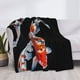 thumbnail image 3 of Fotbe Tricolor Koi Fish Trio Manta de Franela con Estampado, Manta Ultrasuave para Cama, Sofá, Auto, Hipoalergénica y Antibolitas-40"x30", 3 of 6