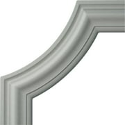 EKENA MILLWORK 10"W x 10"H x 3/4"P Pompeii Panel Moulding Corner (matches moulding PML02X00PO)