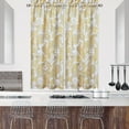 thumbnail image 2 of Tzou Kitchen Curtains Floral Paisley Print Damask Cafe Short Window Treatment Rod Pocket, for Bathroom Bedroom, 2 of 8