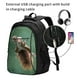 thumbnail image 2 of Balery Squirrel Mochila con carga USB para hombre y mujer - Mochila impermeable y antirrobo para laptop con puerto USB para viajes, trabajo, 2 of 7