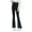 Black, variant on Cethrio Girls Denim Pants, Elastic Waist Casual Stretchy Fashion Flare Jeans with Pockets Black Size 7