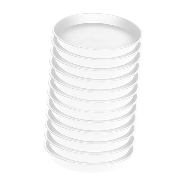 12 piezas de 11.81 "Bandejas de plantas de planta para macetas para plantas para exteriores