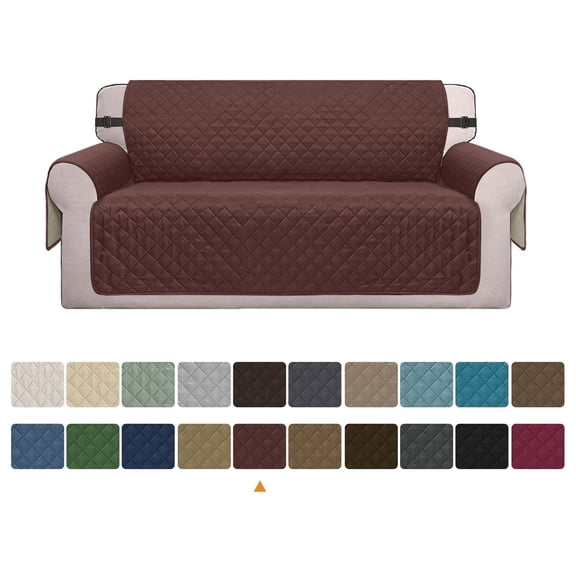 suxuMhao Slipcovers, (Loveseat Size) 2 Seater Couch Cover, Washable Sofa Covers for Pets, Couch Slipcover Fit Sofa, Couch Covers for Sofa, Pet Sofa Cover, 1 Piece, Coffee Color
