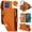 Orange, variant on For Motorola Moto G Play 5G 2026 RFID Blocking Wallet Case, Crossbody Purse Phone Case with 9 Card Slots, Zipper Pocket & Detachable Strap,Rose Gold,For Moto G Play 5G 2026