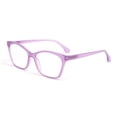 thumbnail image 2 of OPULIZE KAT Reading Glasses - Cat-Eye Frame - Matte Purple - Men & Women - Spring Hinges - R59-5 - +2.50, 2 of 7